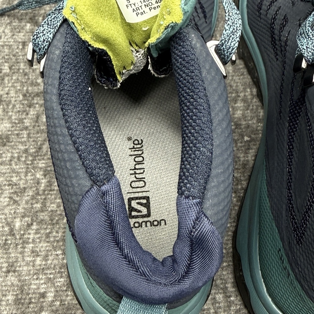 Salomon Outline Mid GTX Hiking Boots 404846 Navy Blazer Hydro Womens US Size 6.5 - Picture 8 of 12